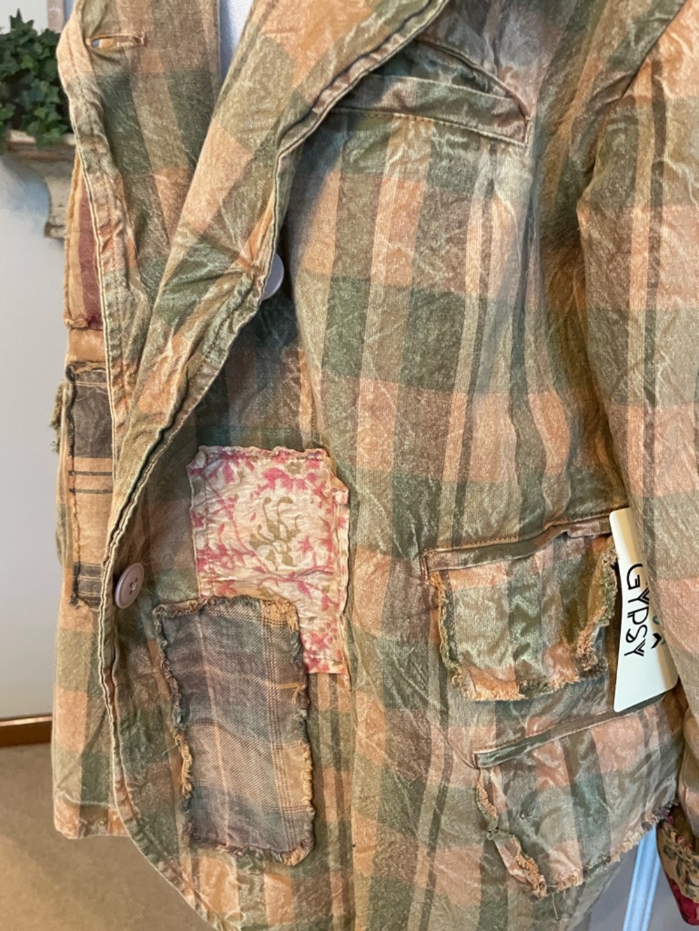 NWT Jaded Gypsy Rose Garden Views Reversible Boho Jacket OSFM - Picture 3 of 12